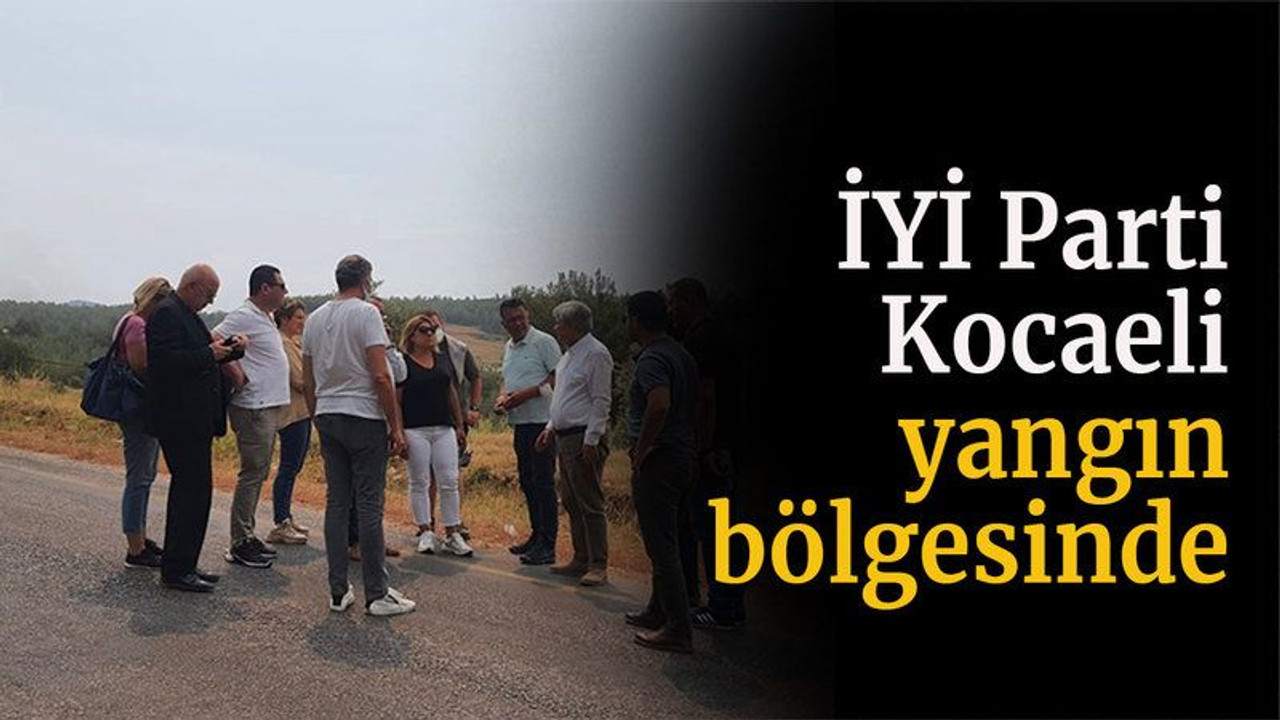 İYİ Parti Kocaeli, yangın bölgesinde